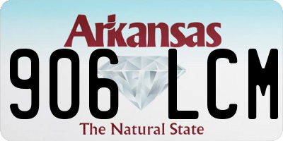 AR license plate 906LCM