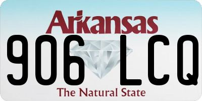 AR license plate 906LCQ
