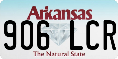 AR license plate 906LCR