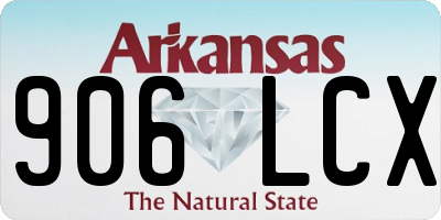 AR license plate 906LCX