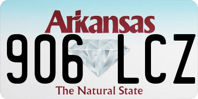 AR license plate 906LCZ