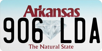 AR license plate 906LDA