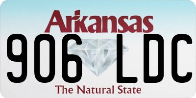 AR license plate 906LDC