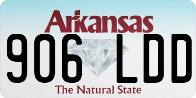AR license plate 906LDD