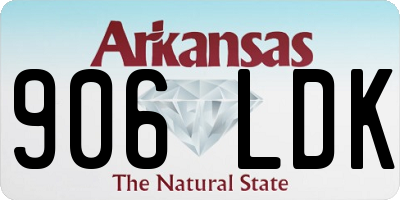 AR license plate 906LDK