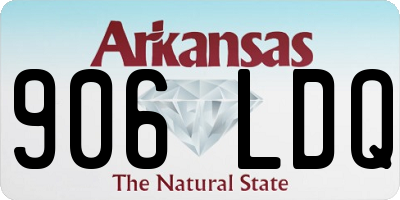 AR license plate 906LDQ
