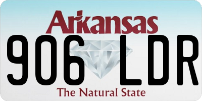 AR license plate 906LDR