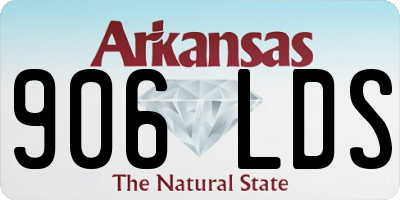 AR license plate 906LDS