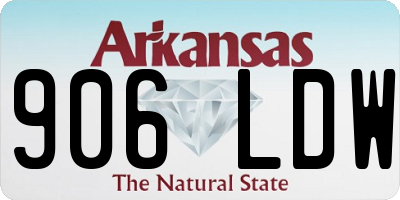 AR license plate 906LDW