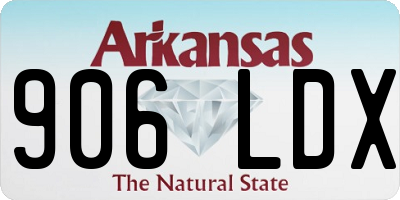 AR license plate 906LDX