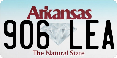 AR license plate 906LEA