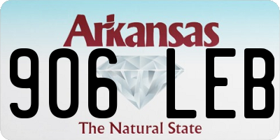 AR license plate 906LEB