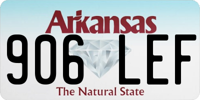 AR license plate 906LEF