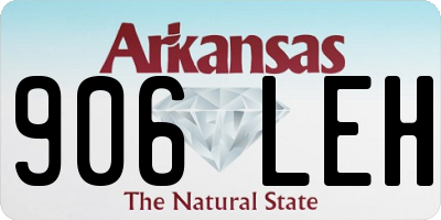 AR license plate 906LEH