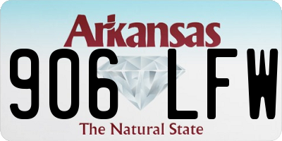 AR license plate 906LFW