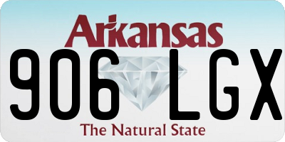 AR license plate 906LGX