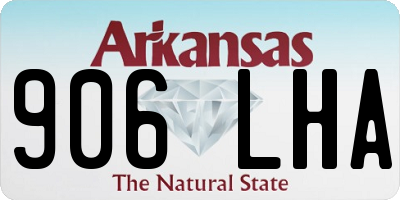 AR license plate 906LHA