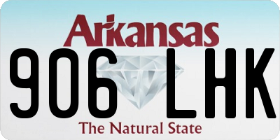 AR license plate 906LHK