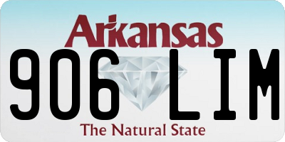 AR license plate 906LIM