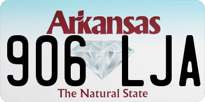 AR license plate 906LJA