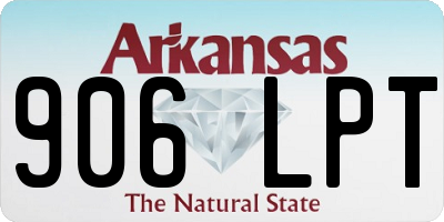 AR license plate 906LPT
