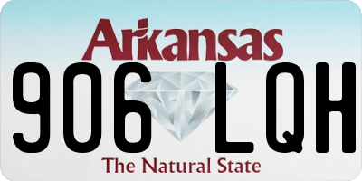 AR license plate 906LQH