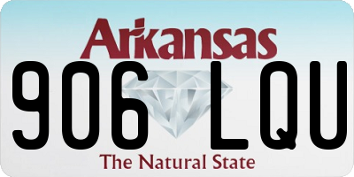 AR license plate 906LQU