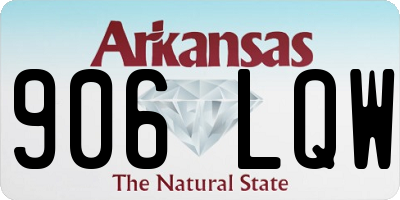 AR license plate 906LQW