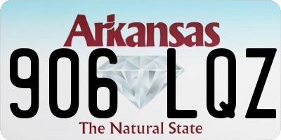 AR license plate 906LQZ