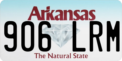 AR license plate 906LRM
