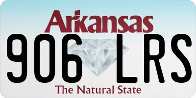 AR license plate 906LRS