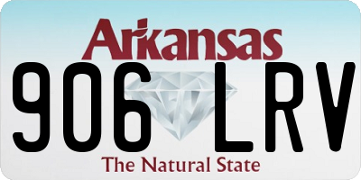 AR license plate 906LRV