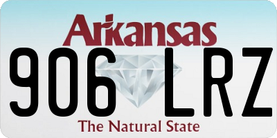 AR license plate 906LRZ