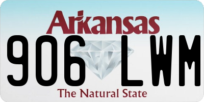 AR license plate 906LWM