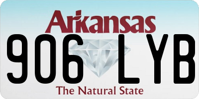 AR license plate 906LYB
