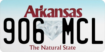 AR license plate 906MCL