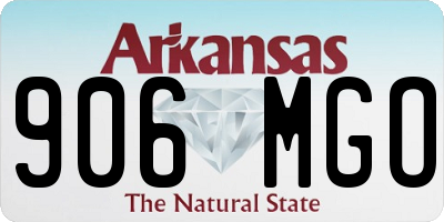 AR license plate 906MGO
