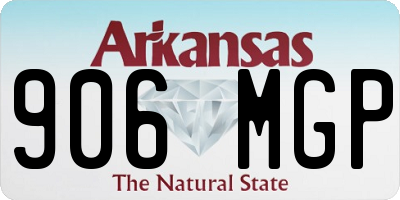 AR license plate 906MGP