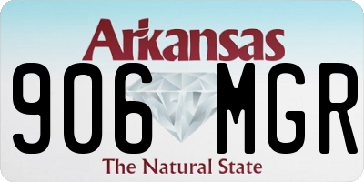 AR license plate 906MGR