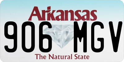 AR license plate 906MGV