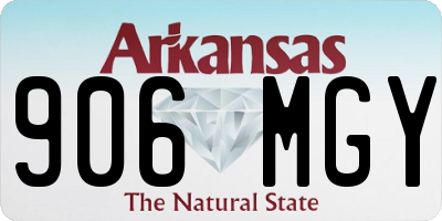 AR license plate 906MGY
