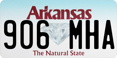 AR license plate 906MHA