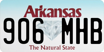AR license plate 906MHB
