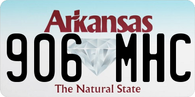 AR license plate 906MHC