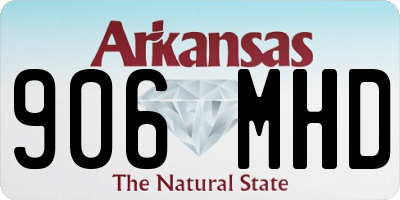 AR license plate 906MHD