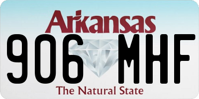 AR license plate 906MHF