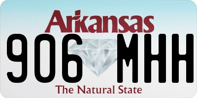 AR license plate 906MHH