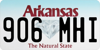 AR license plate 906MHI
