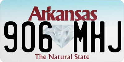 AR license plate 906MHJ