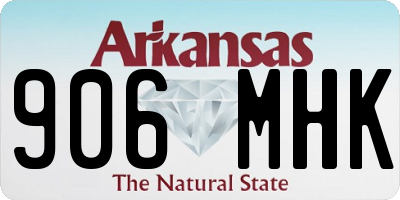 AR license plate 906MHK